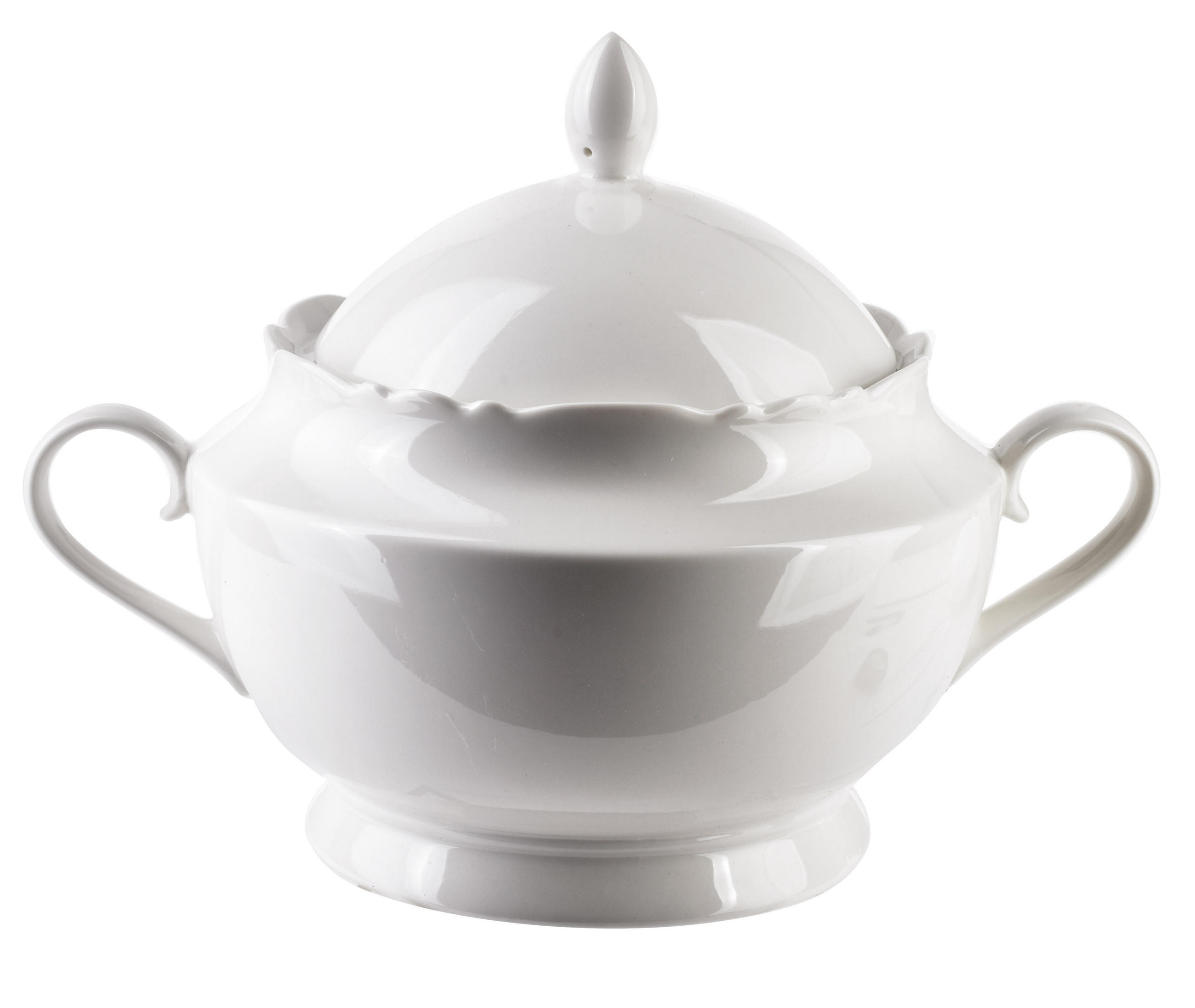 SUPPENTOPF Basic Weiß 32/21/14.5 cm Keramik - Weiß, Keramik (32cm) - Mondex