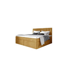 BOXBETT Linnea - Currygelb, Holzwerkstoff/Textil (120/200cm) - Fun Möbel
