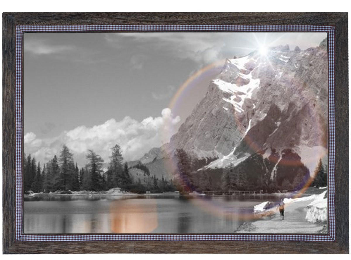 BILDERRAHMEN SHABBY-LOOK rechteckig Braun - Braun, Holz (66/46/1cm) - MCW