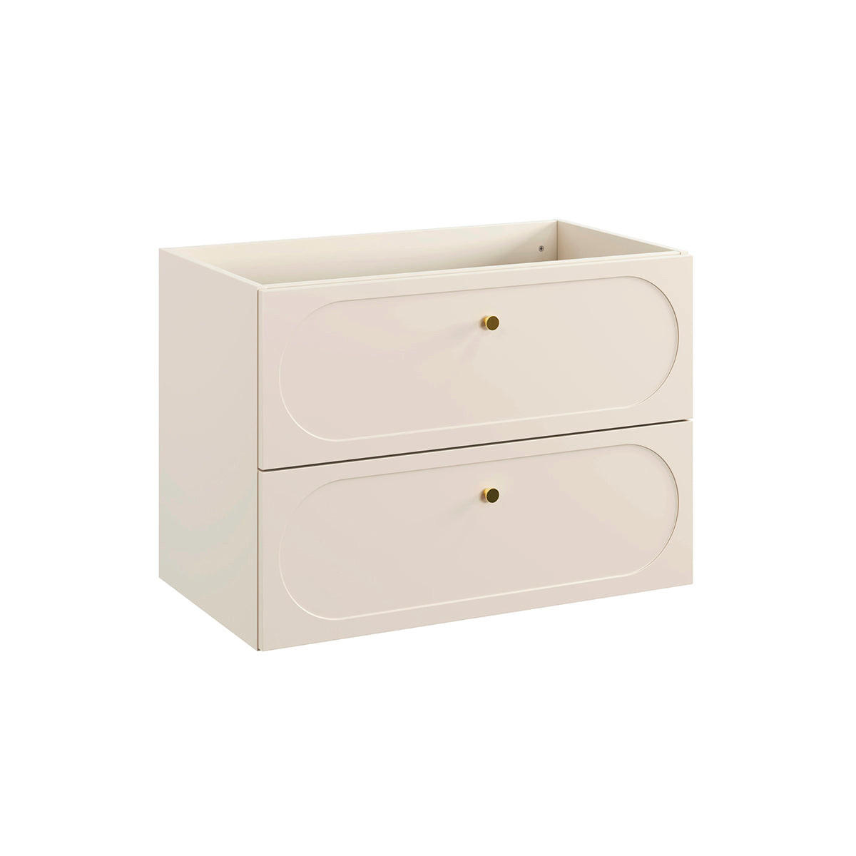 WASCHTISCHUNTERSCHRANK 80.2cm Sanae Sandbeige - Beige, Holzwerkstoff (80.2/57/46cm) - Petits-meubles