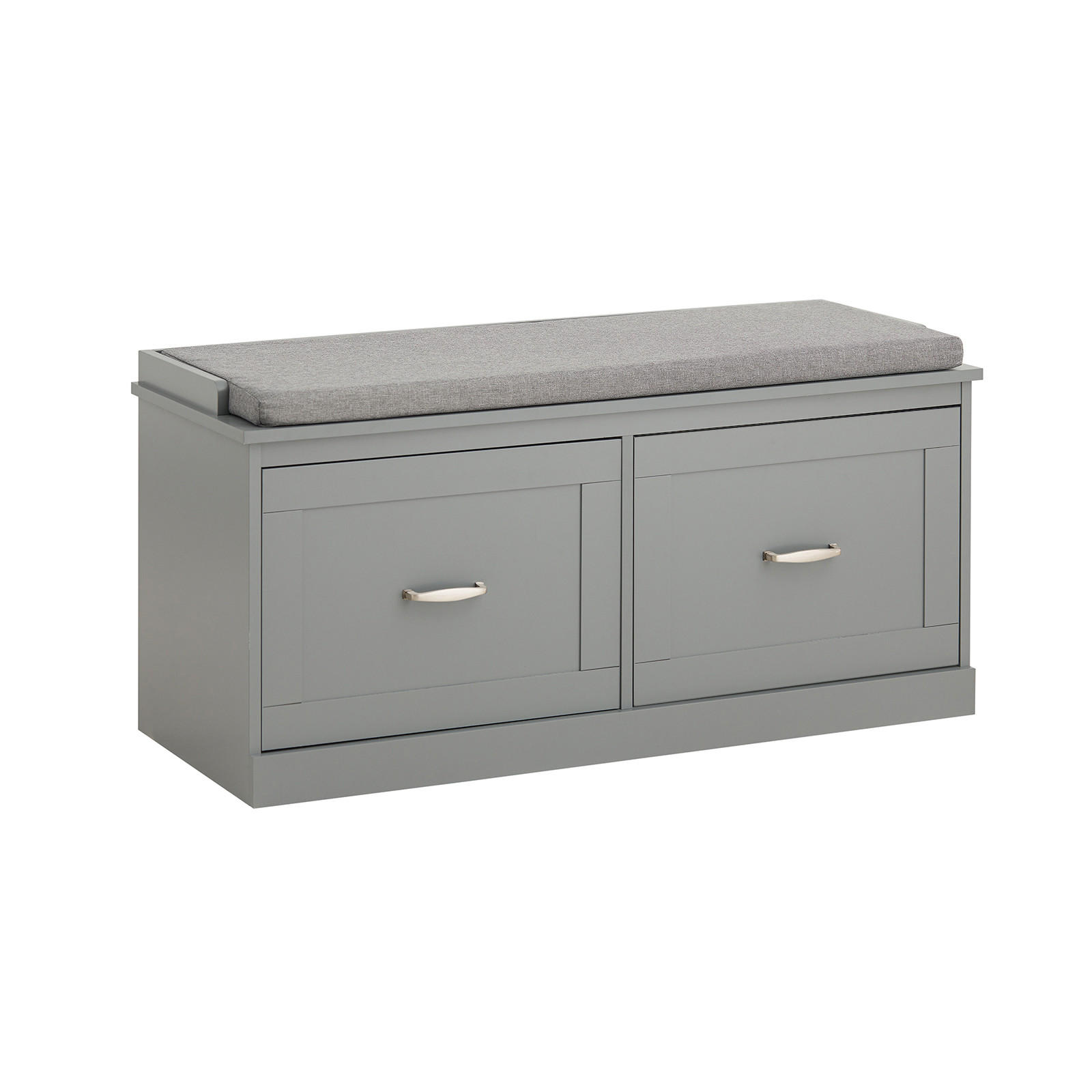 SCHUHBANK Grau - Grau, Holzwerkstoff (100/48/38cm) - SoBuy