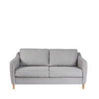 SCHLAFSOFA Express 2 Plätze aus Stoff - Vornay - Hellgrau - Hellgrau, Textil (162/85/97cm) - Drawer