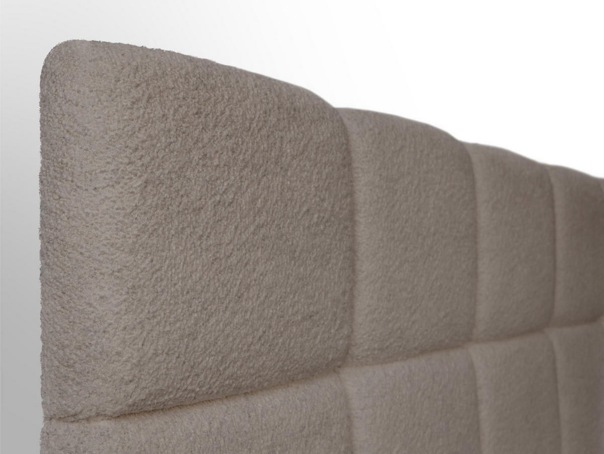 BOXSPRINGBETT Madison 1 braun 160/200 H2/H3 Boucle - Braun, Textil (160/200cm) - wonello