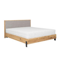 POLSTERBETT mit Matratze PRATO, Cappuccino, 180x200 cm - Cappuccino, Textil (180/200cm) - KS Home Concept