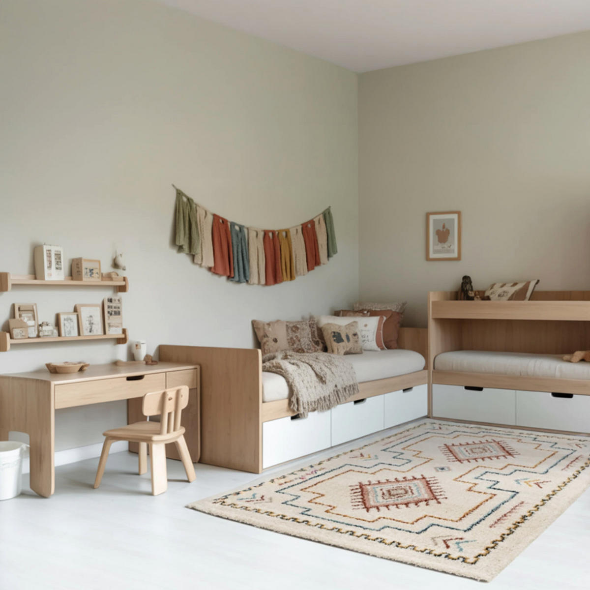 TEPPICH Shaggy weich voluminös mehrfarbig - Multicolor, Textil (120/170cm) - AFK Living