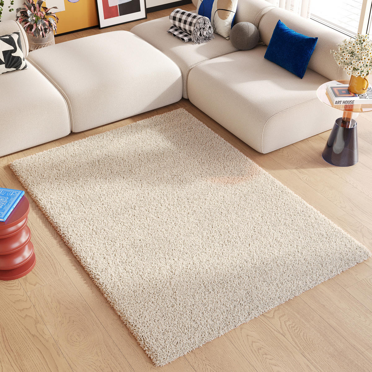 TEPPICH ESSENCE Beige Hell 80/150 cm - Hellbraun, Kunststoff (80/150cm) - Tapiso