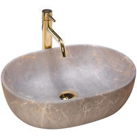 AUFSATZWASCHBECKEN LARA BEIGE 48,5/35/13,5 cm - Beige, Keramik (48.5/13.5/35cm) - REA