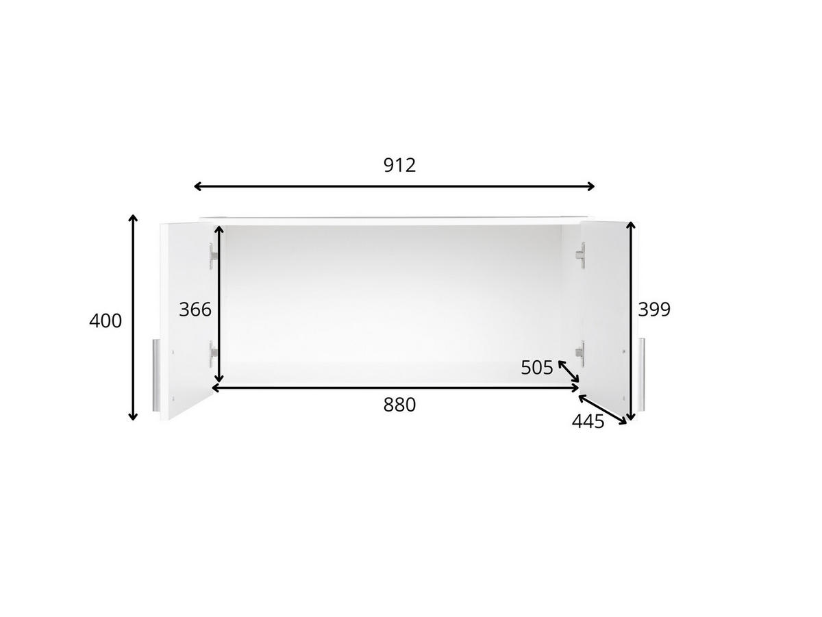 SCHRANKAUFSATZ Eiche Wellington, Graphit 91/40/54 - Eichefarben/Graphitfarben, Holzwerkstoff (91/40/54cm) - RAUMHIRSCH FURNITURE