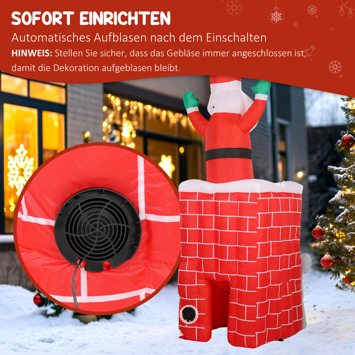 WEIHNACHTSMANN Multicolor 90.0/80.0/210.0cm - Multicolor, Textil (80/210/90cm)