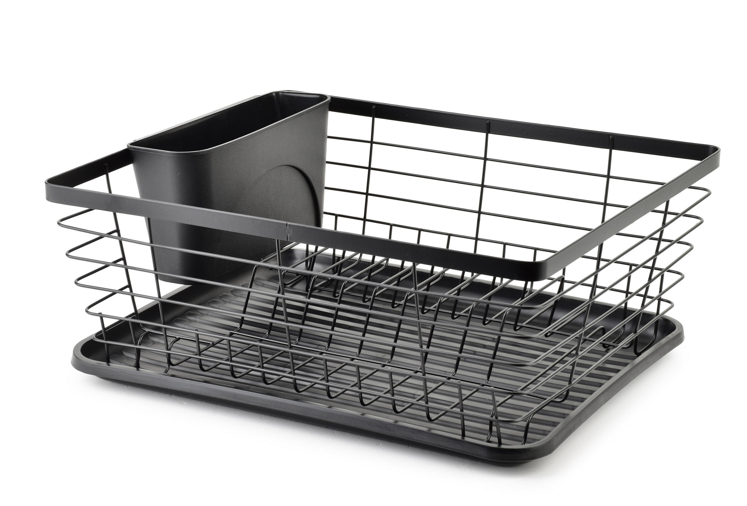 GESCHIRRABTROPFKORB Basic Schwarz 36/30/14 cm Metall - Schwarz, Metall (36/14/30cm) - Mondex