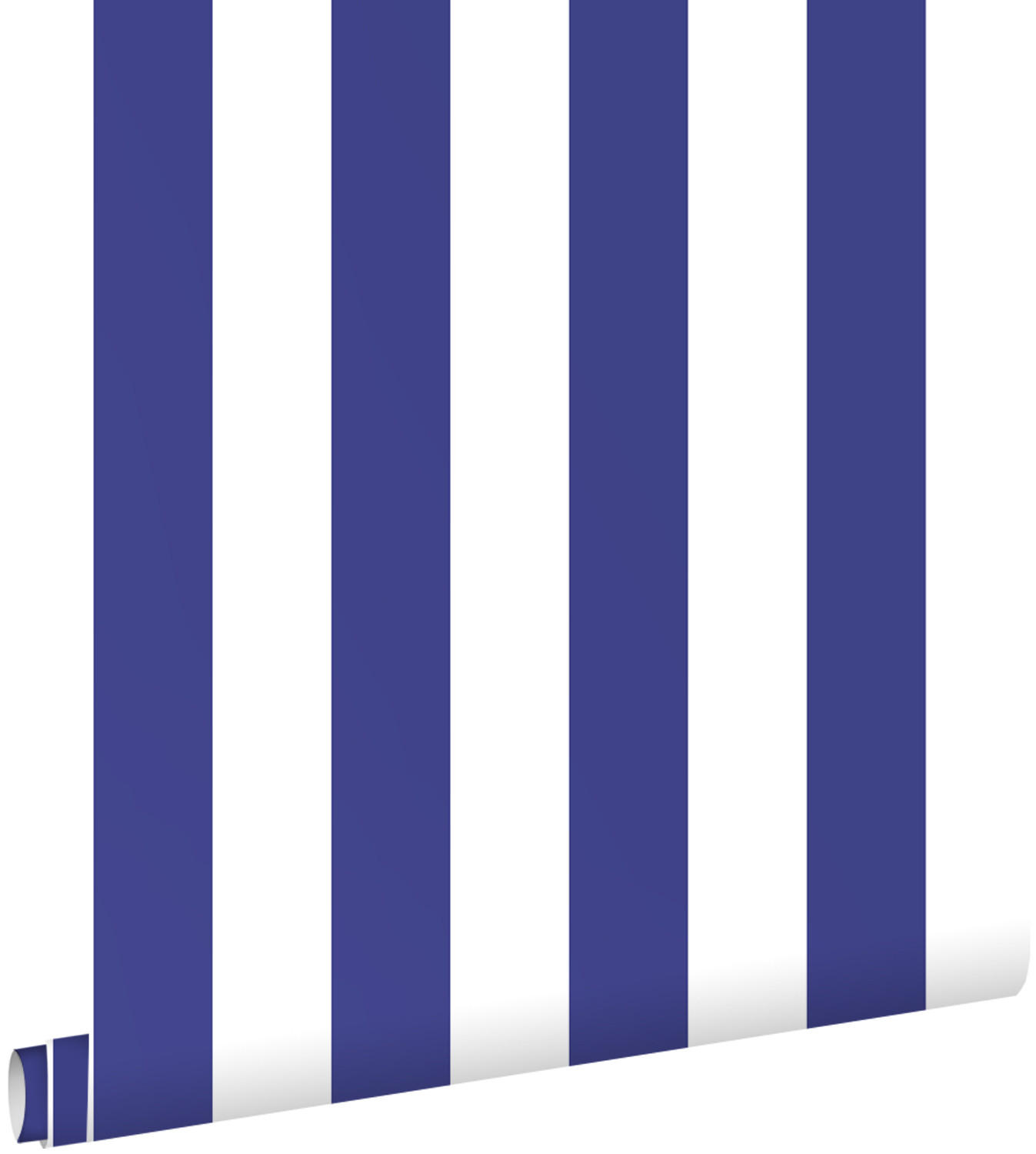 TAPETE Streifen 0.53 x 10.05 m - Blau, Papier (53/1000cm) - ESTAhome