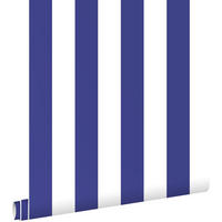 TAPETE Streifen 0.53 x 10.05 m - Blau, Papier (53/1000cm) - ESTAhome