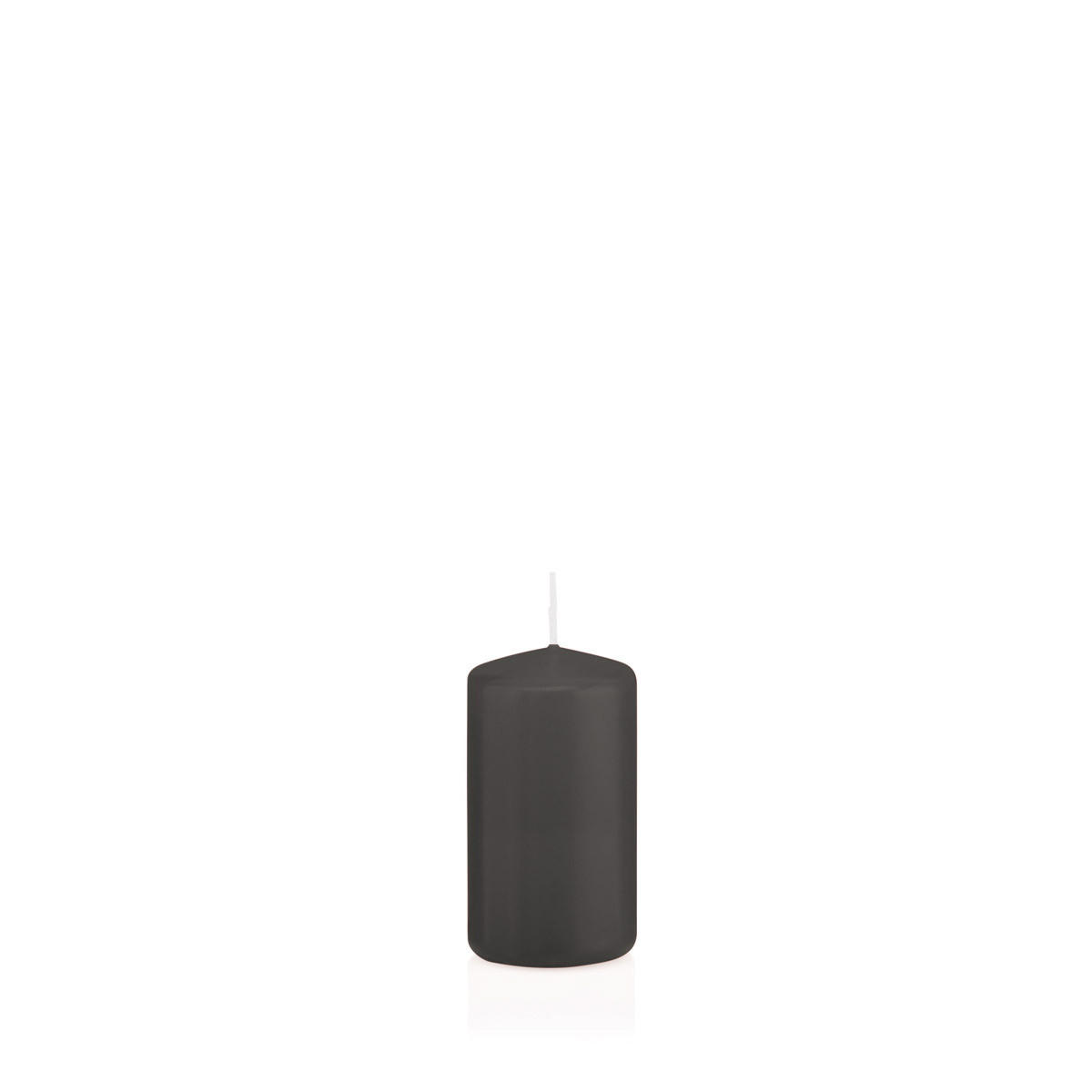 Wiedemann Kerzen Stumpenkerzen Grau 8 cm