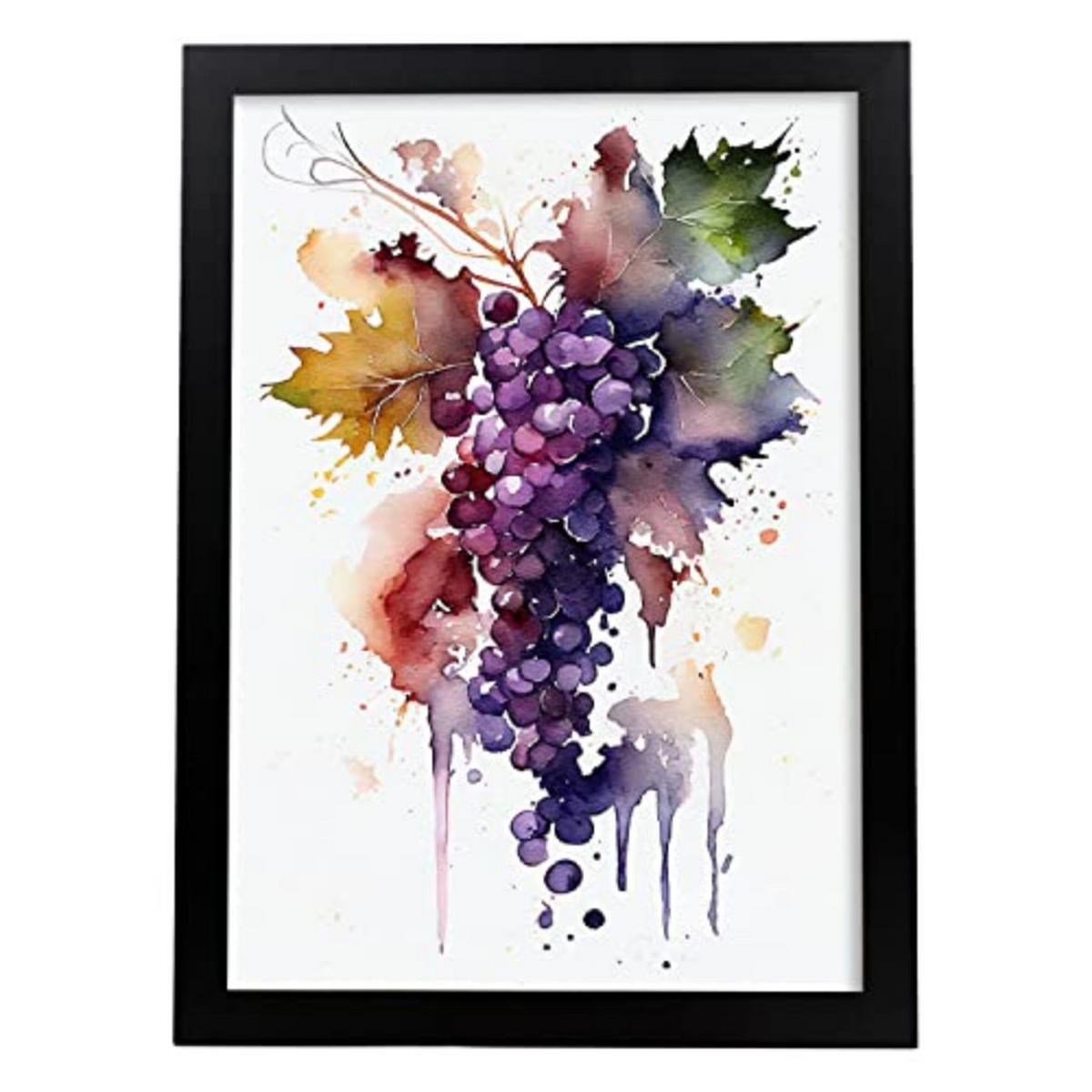 POSTER Vollfarbiges Trauben 1 . A4 Rahmenlos - Klar, Papier (29.7/5/21cm) - Nacnic