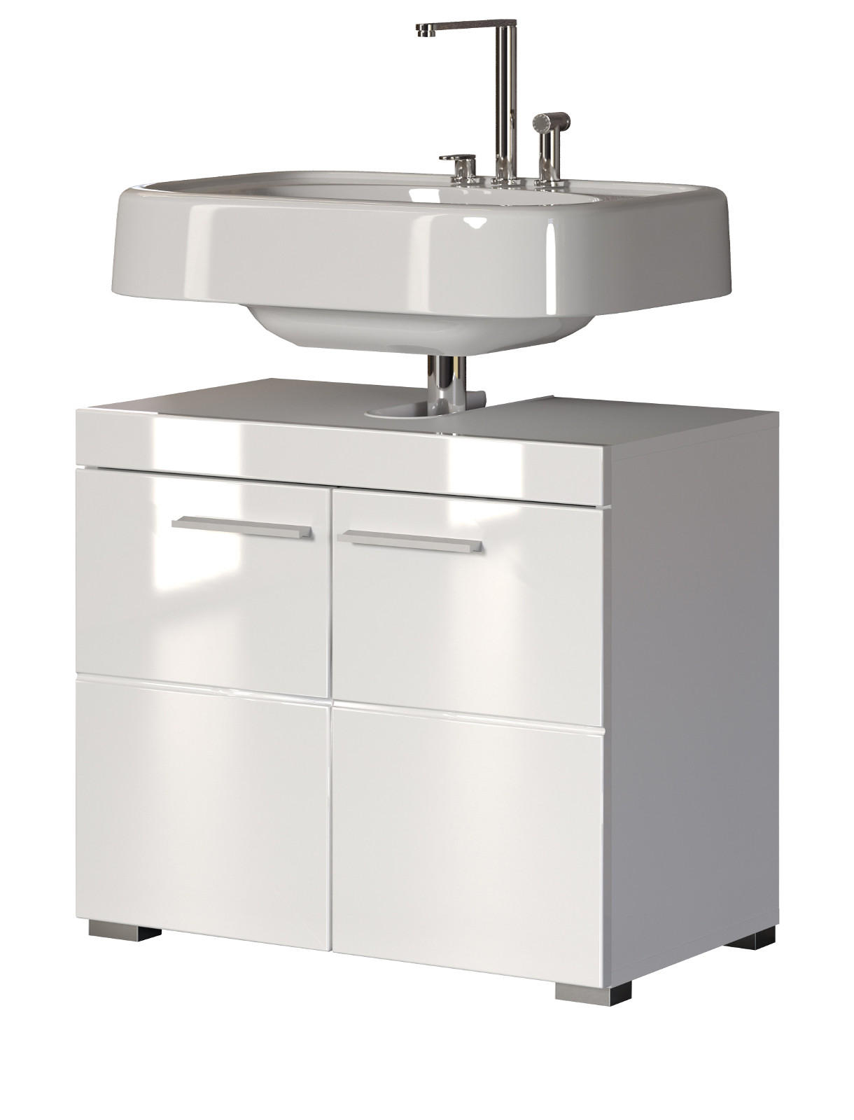 Top.Furn Waschbeckenunterschrank Weiß 60x56x34 cm