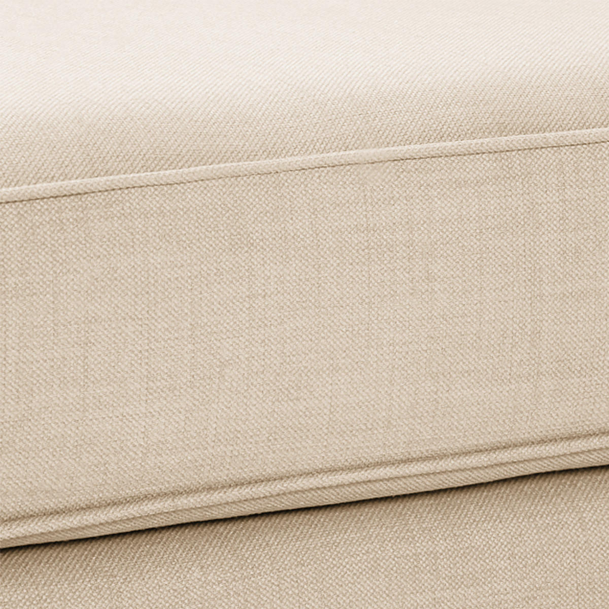 RECAMIERE - Samtstoff - Beige, Eichenholz/Textil (165/77/82cm) - home24