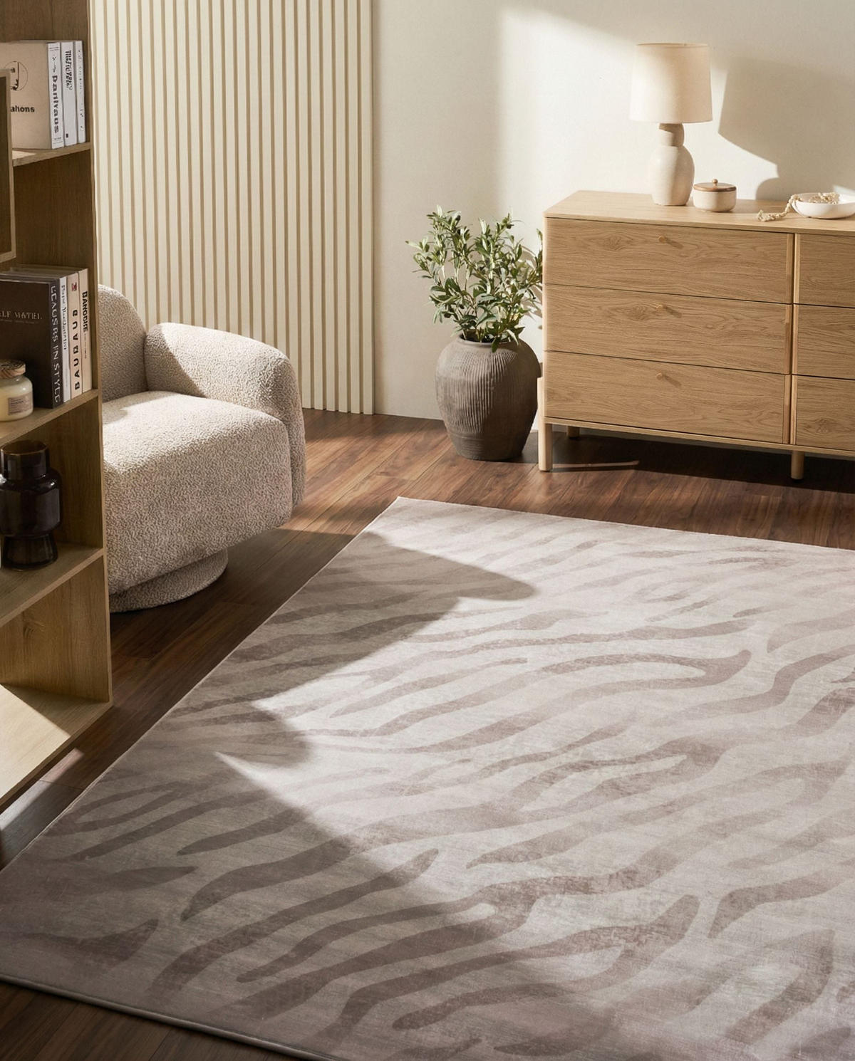 KOBEREC Béžový 160/230 cm Egil - béžová, textil (160/230cm) - Beliani