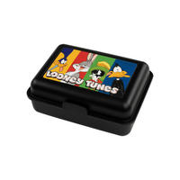 BROTDOSE Looney Tunes Road Runner, Bugs Bunny, Marvin & Daffy Duck Schwarz 17,5 x 12,8 x 6,9 cm - Schwarz, Kunststoff (17.5/6.9/12.8cm) - Looney Tunes