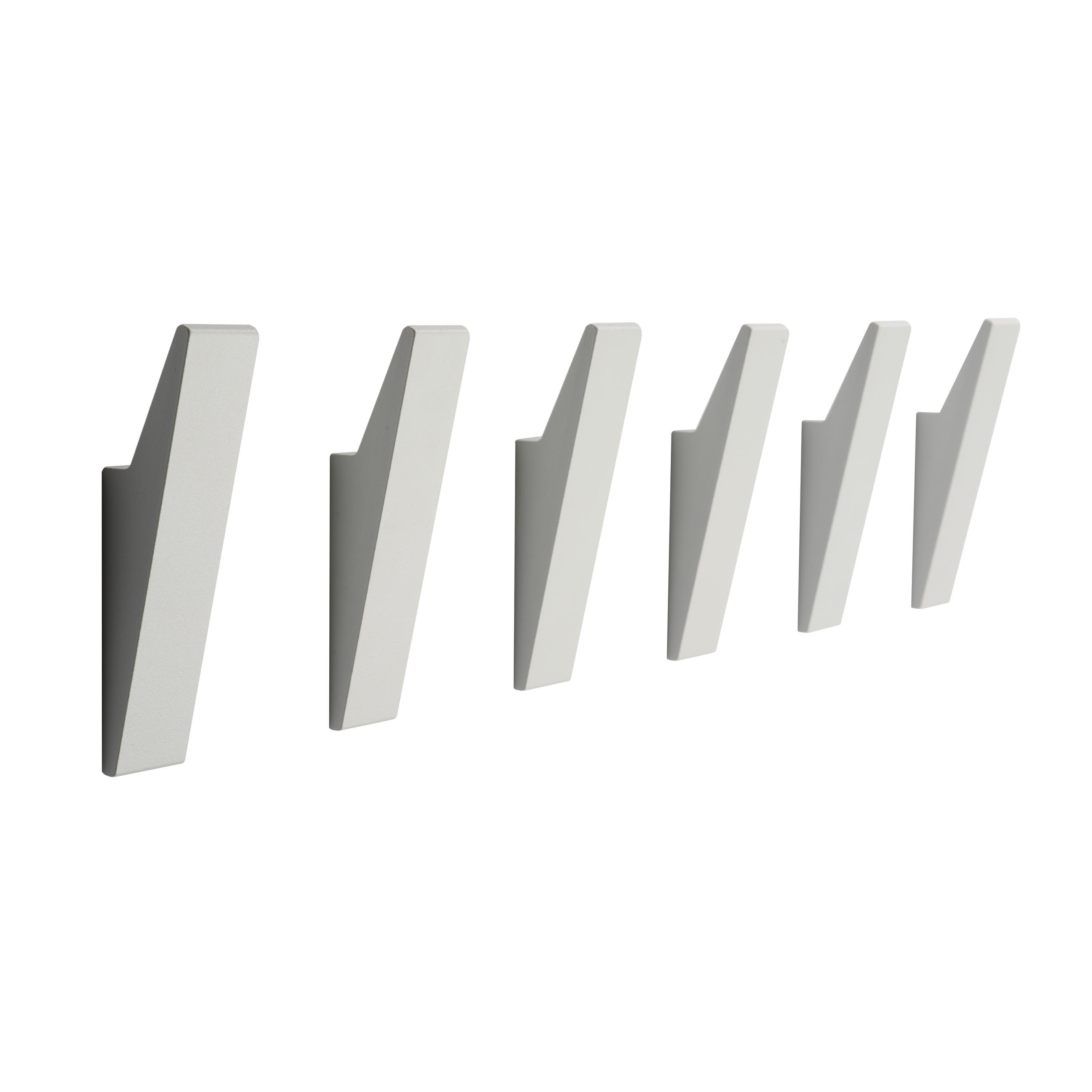 GARDEROBENHAKEN MIT VERSTECKTER VERSCHRAUBUNG - Weiß, Metall (2/9/3cm) - Designfabrik Hamburg