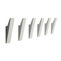 GARDEROBENHAKEN MIT VERSTECKTER VERSCHRAUBUNG - Weiß, Metall (2/9/3cm) - Designfabrik Hamburg