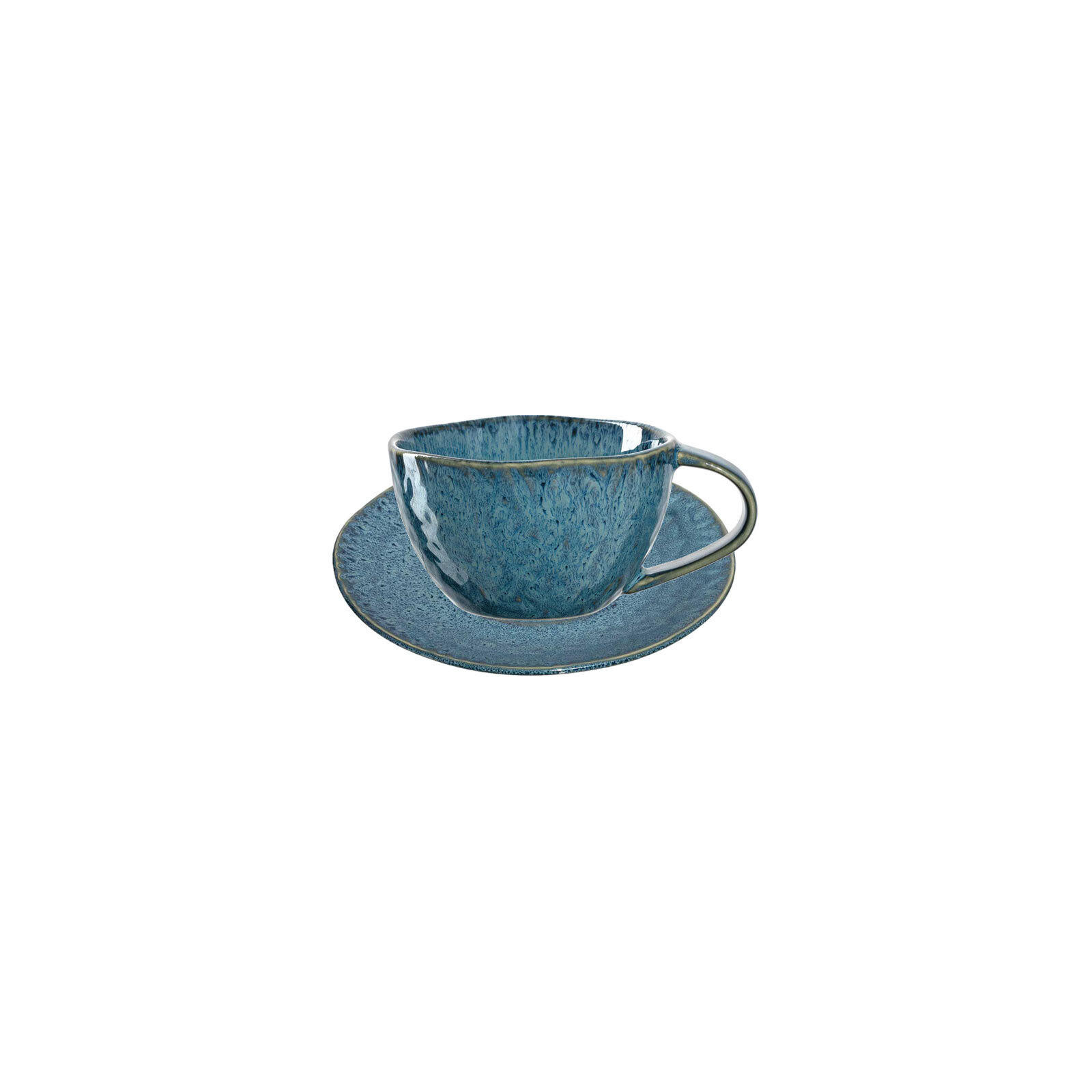 CAPPUCCINOTASSEN Matera Blau 180 ml 4er Set - Blau, Keramik (0.29L) - Leonardo Living