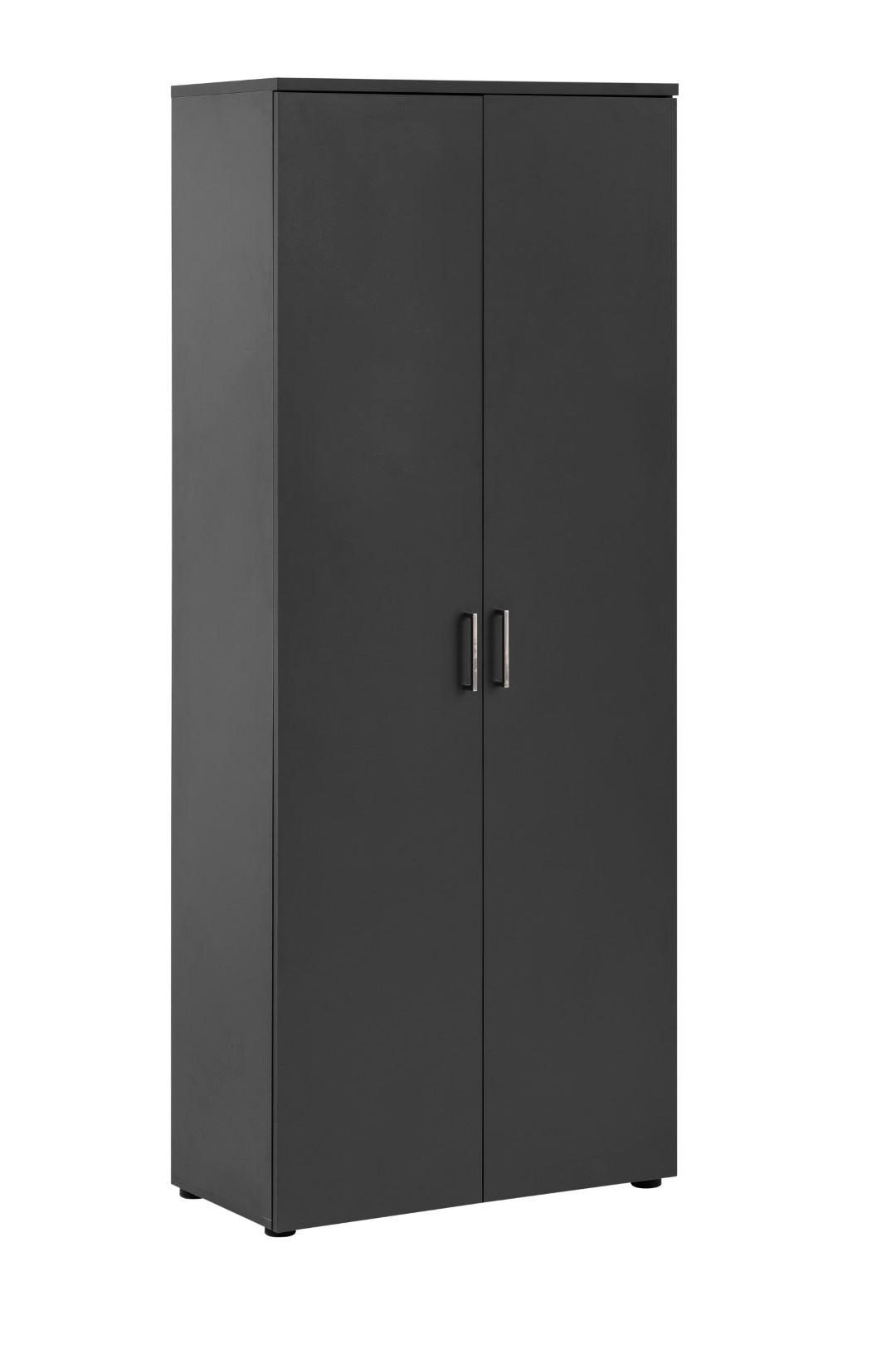 AKTENSCHRANK Hippo Large  200x80x41 cm 5 Fächern & 2 Flügeltüren Anthrazit - Anthrazit, Holz (80/200/41cm) - PROREGAL