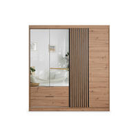 KLEIDERSCHRANK - 203 cm x 60 cm - Holz, Platte - Naturfarben Hell SIDOVIA - Naturfarben, Holz (203/213/60cm) - Vente-Unique