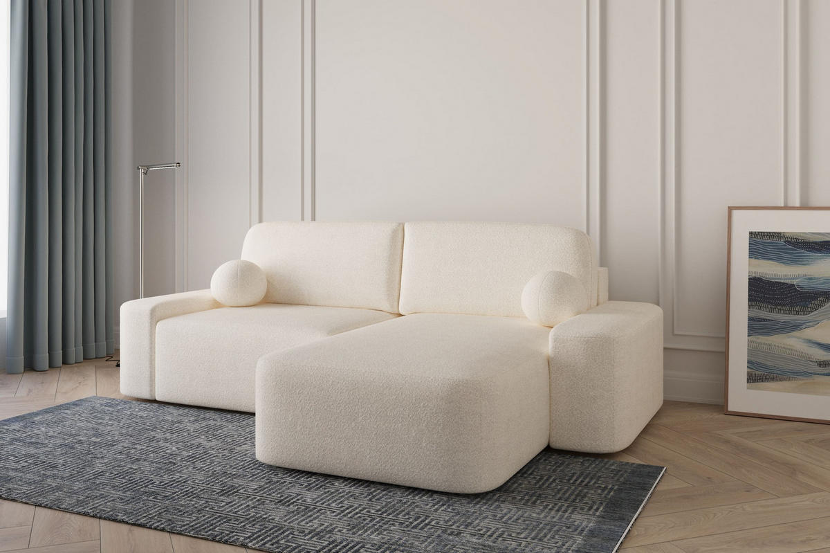 ECKSOFA - Universale Ecksofa Lisbon - Creme (Anthology 20) - Creme, Holzwerkstoff (270/180cm) - Möblo