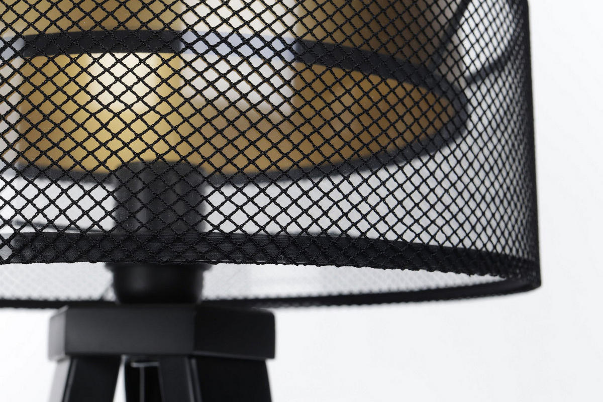 TISCHLAMPE Gold 30/45 cm - Schwarz, Kunststoff (30/0.7/45cm) - ONZENO