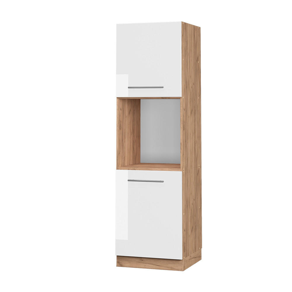 Vicco SKŘÍŇKA NA VESTAVĚNOU TROUBU Fame-Line Bílá vysoký lesk 60 cm otevřený