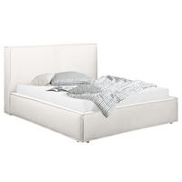 POLSTERBETT - Weiß, Textil (180/200cm) - home24