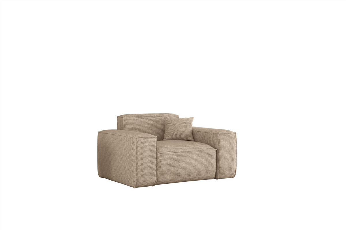 SESSEL Celes Premium In Artico - Beige, Holzwerkstoff/Textil (121/73/90cm) - Fun Möbel