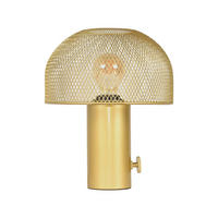 TISCHLEUCHTE Fungo Goldfarben 23/23/29 cm - Goldfarben, Metall (23/23/29cm) - LABEL51