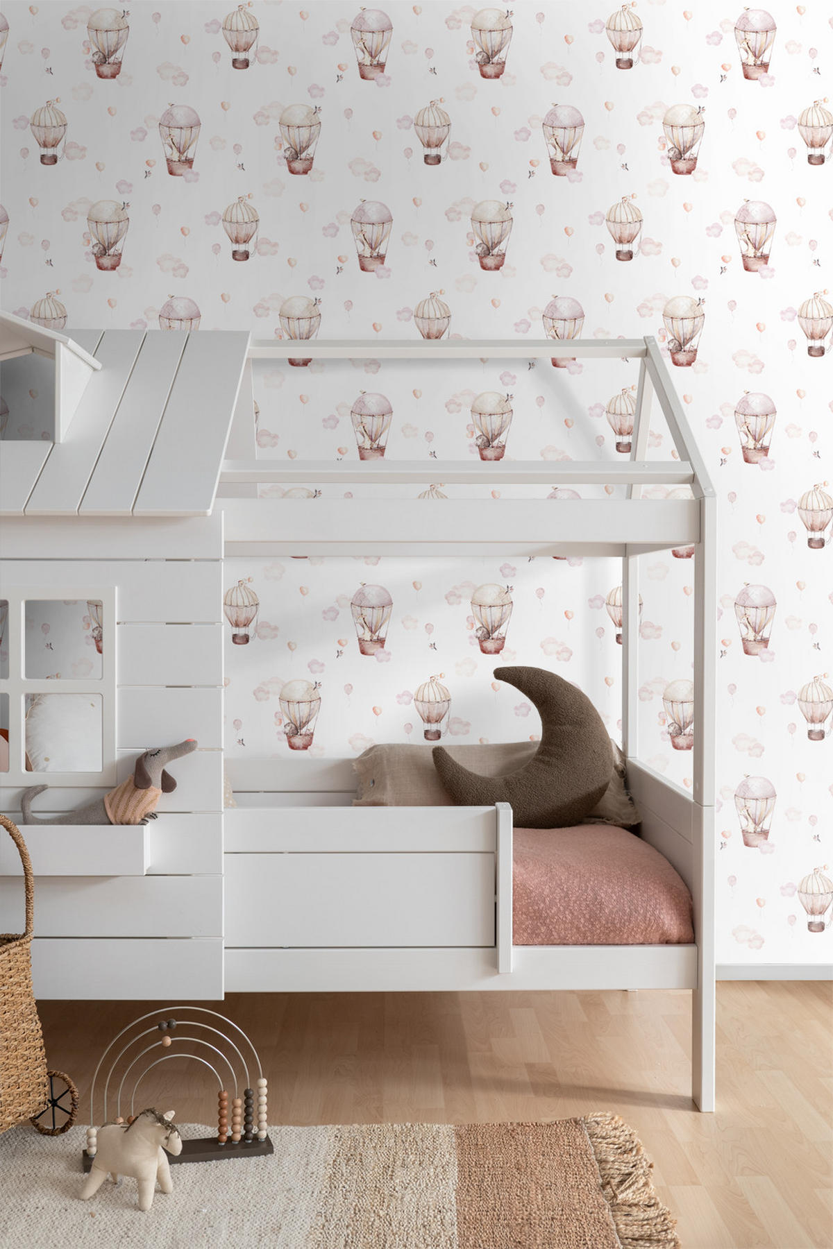 TAPETE Luftballons 50 x 900 cm - Beige, Papier (50/0.1cm) - ESTAhome
