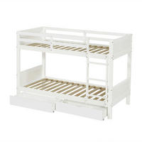ETAGENBETT 90/200 cm teilbar in 2 Einzelbetten, DE-41730, in Weiß - Weiß, Holzwerkstoff (90/200cm) - ComfortXL