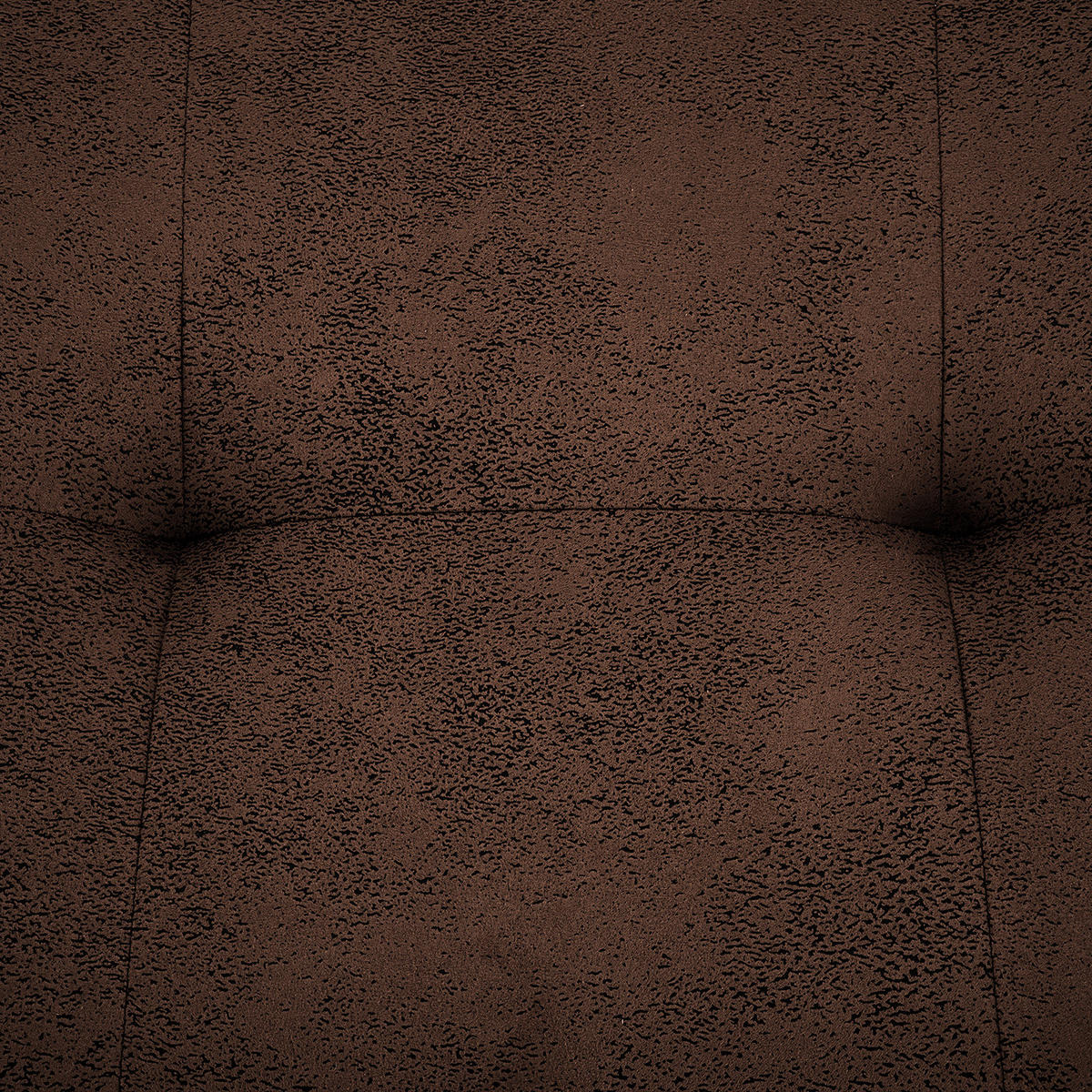 POLSTERHOCKER - Schwarz/Braun, Textil/Metall (67/47/50cm) - home24