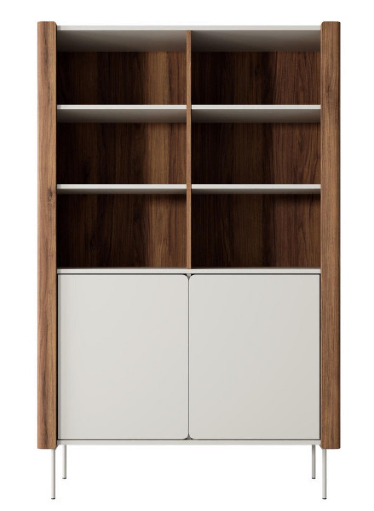 REGAL Kaschmir WRAPSO R 105 Nussbaum - Multicolor, Holzwerkstoff (105/167/39.5cm) - Sepro Meble