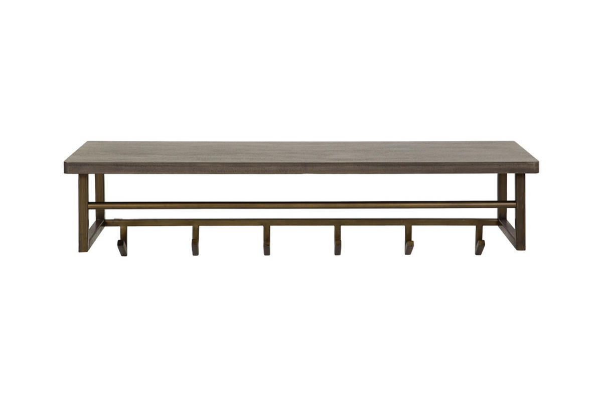 GARDEROBE AUREA Bronze Metall - Bronzefarben, Metall (100/26/33cm) - KAWOLA