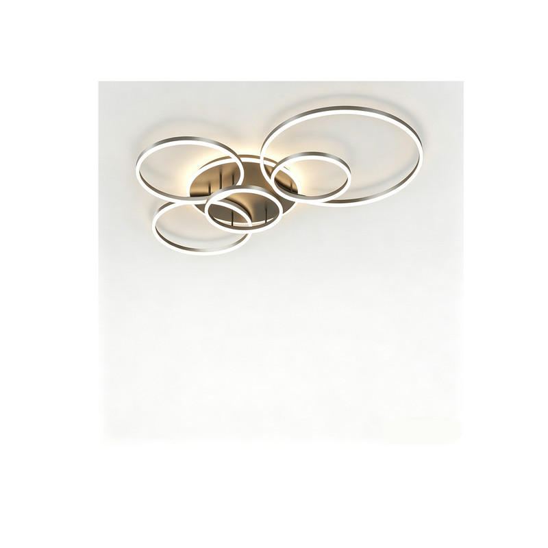 LED-DECKENLEUCHTE Schwarz 110x73x15 cm - Schwarz, Kunststoff (110/73/15cm) - Coonoor