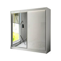 SCHIEBETÜRENSCHRANK ELIS - Weiß, Holzwerkstoff (200/215/61cm) - Meblini