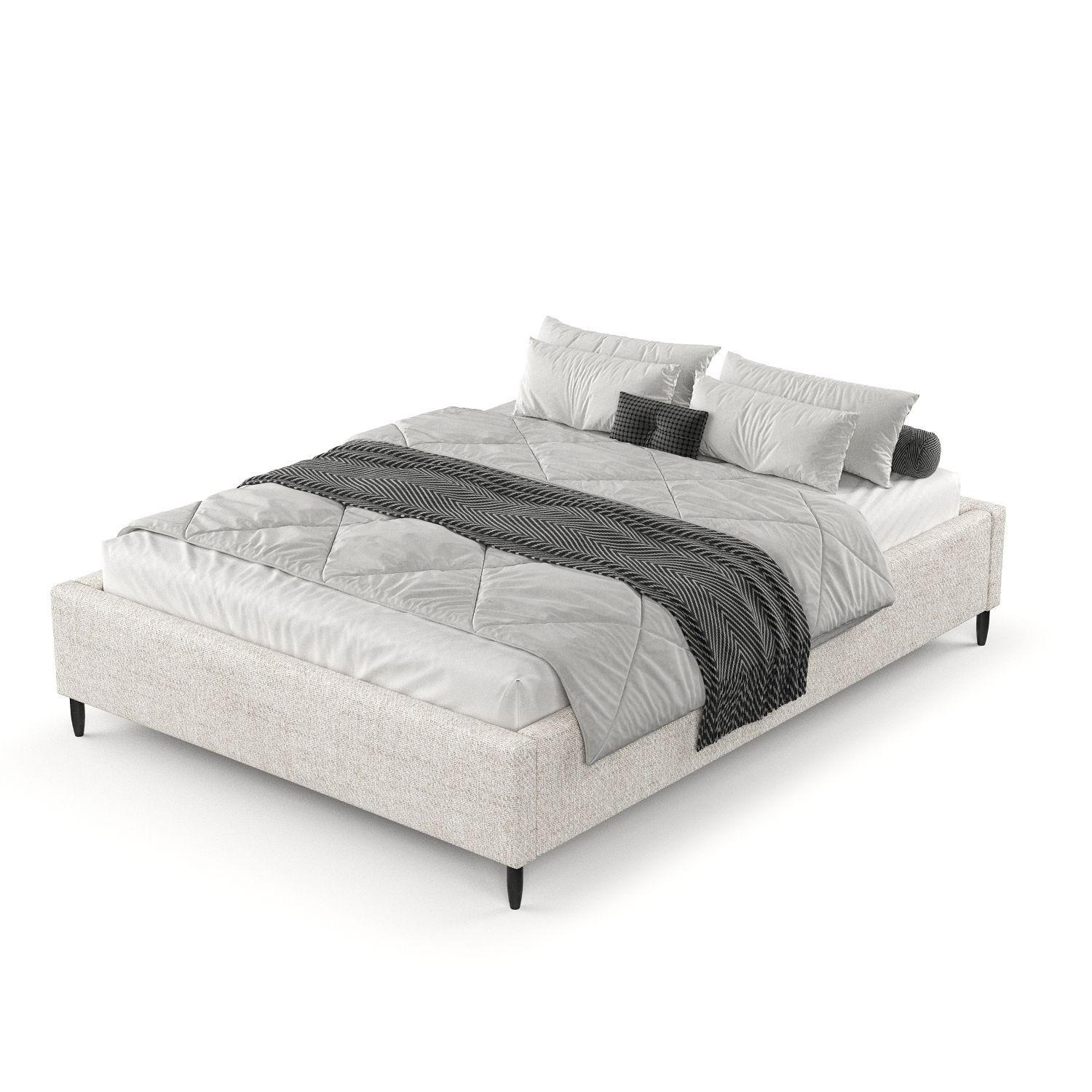 Thumbnail - Maison de Reve Polsterbett, Creme, Textil, Buche, Kiefer, 140x200 cm, Oeko-Tex® Standard 100, Reach, FSC 100%, Made in E...