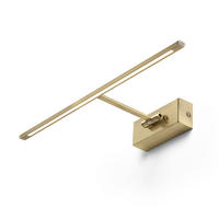 WANDLEUCHTE FRESCO 45 altes Messing 8 W - Goldfarben, Metall (185/5/45.5cm) - Rendl