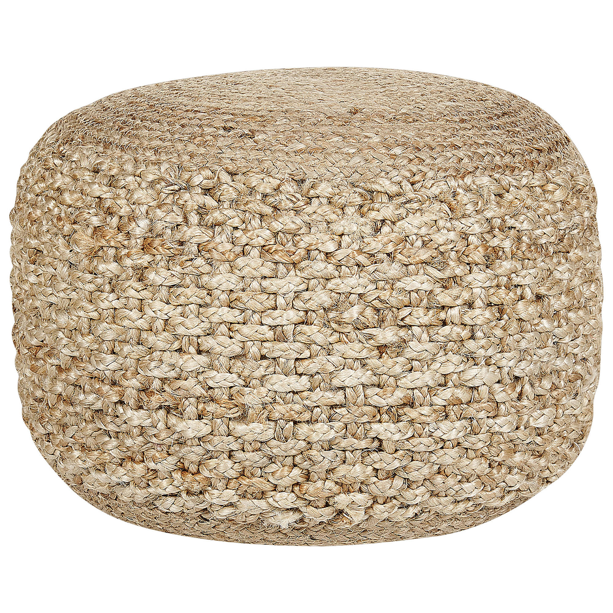 POUF Beige Dinni - Beige, Naturmaterialien (50/35/50cm) - Beliani