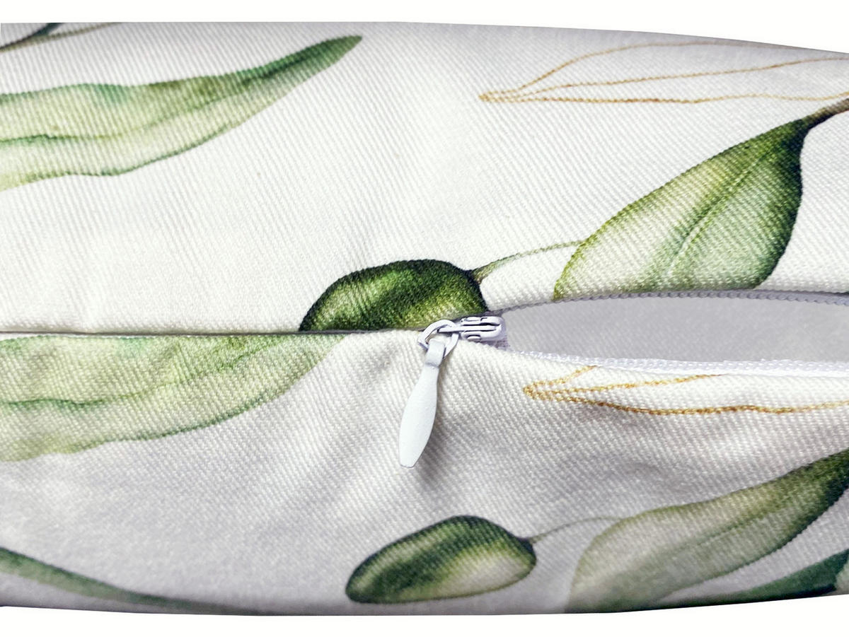 KISSENHÜLLE Italy Collection Oliven 30/50 cm - Ecru/Multicolor, Textil (30/50cm) - beties Heimtextil
