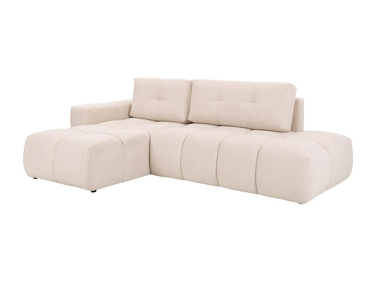 ECKSOFA mit Schlaffunktion - Ecke links - Stoff - Beige - TRIMALDI - Beige, Textil (294/182cm) - Vente-Unique