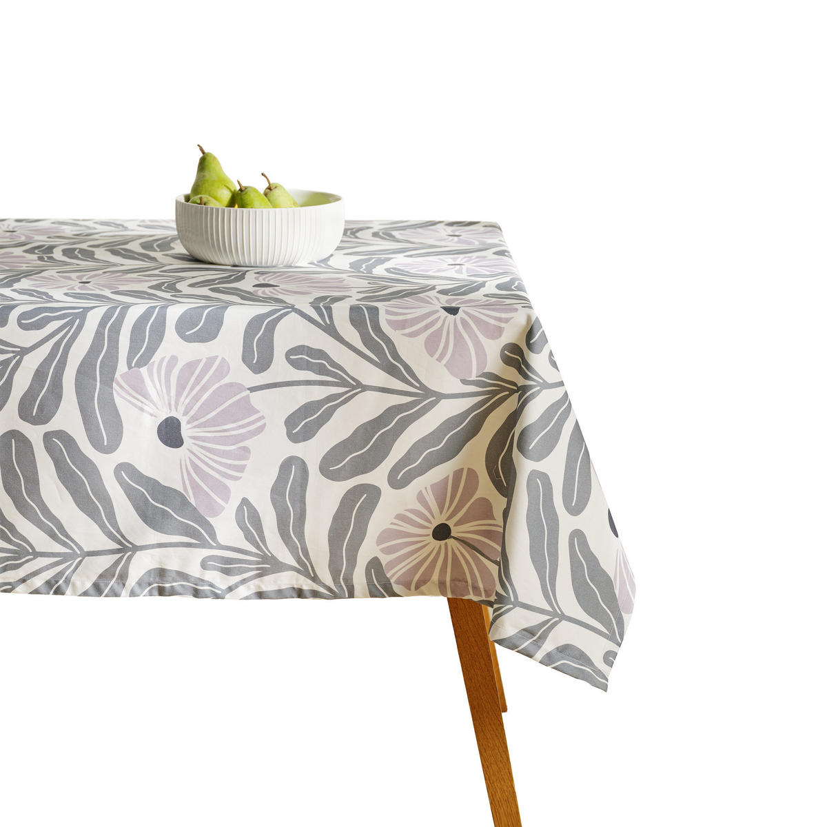 TISCHDECKE Leyra 150x220 cm, Weiß - Weiß, Textil (220/150/1cm) - home&you