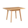 ESSTISCH Oslo 1 L, 80-110/80 cm,grandson - Birkefarben, Holz (80/80/75cm) - Leaf Design