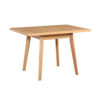 ESSTISCH Oslo 1 L, 80-110/80 cm,grandson - Birkefarben, Holz (80/80/75cm) - Leaf Design