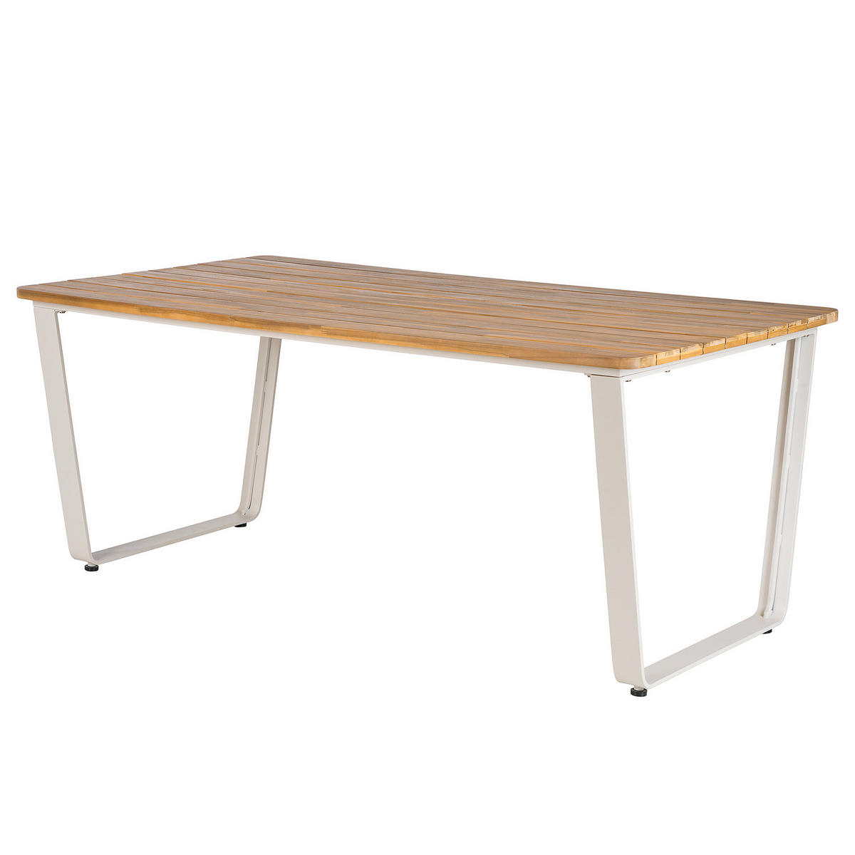 GARTENSITZGRUPPE - Akazie massiv / Aluminium - Braun / Beige - 3-teilig - Akaziefarben, Holz/Metall - home24