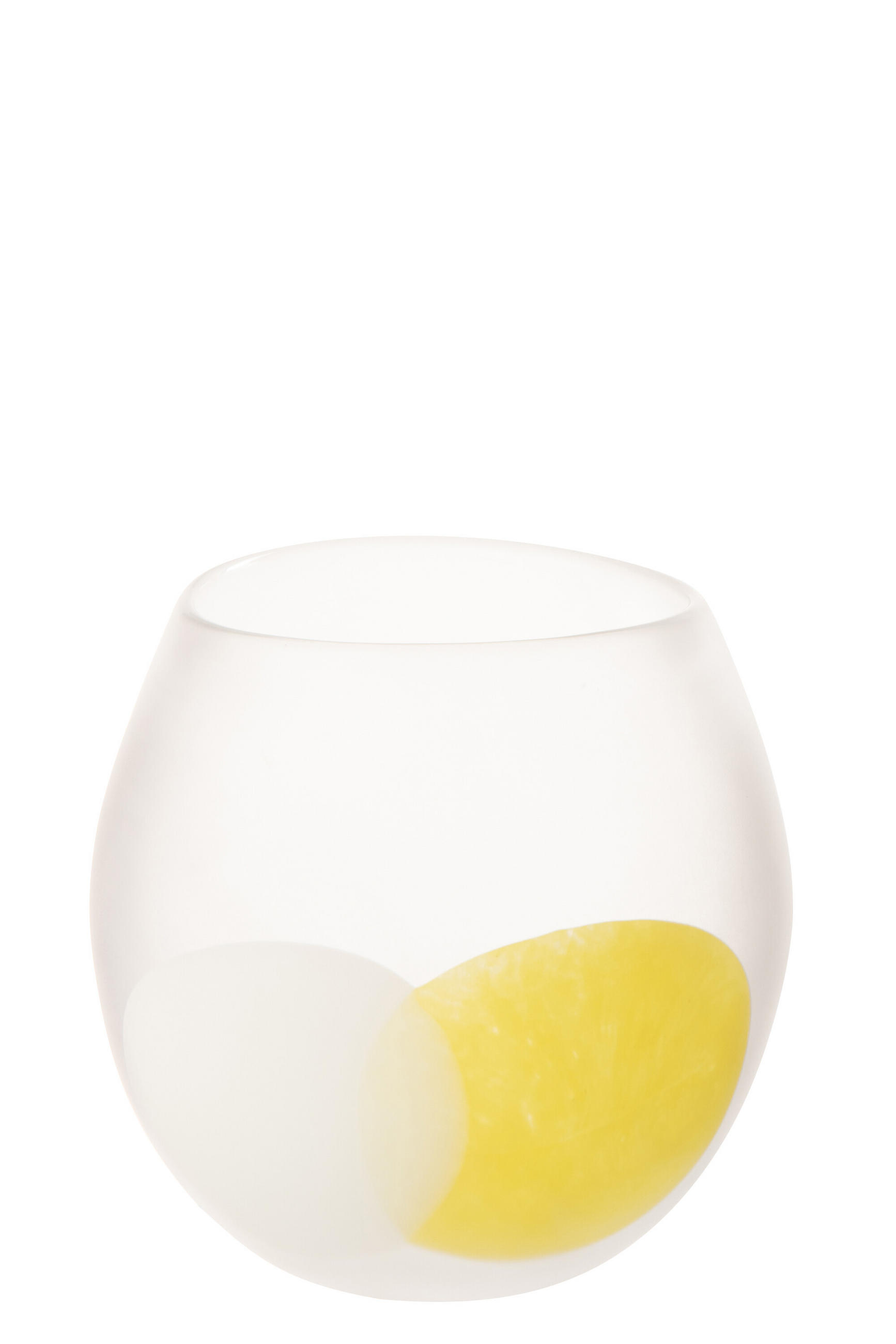 WINDLICHT BALL Weiß - Weiß, Glas (21.5/22cm) - J-Line